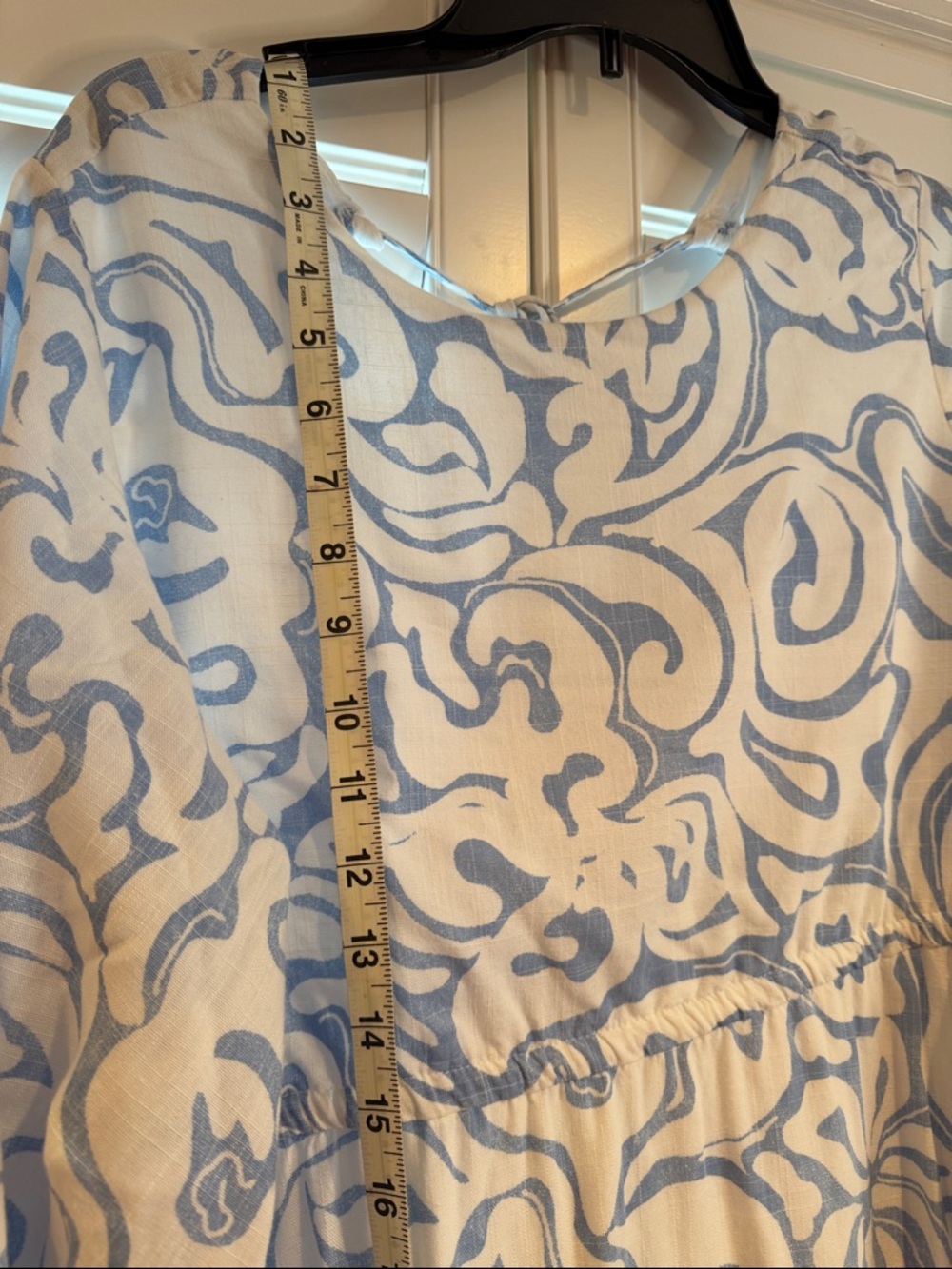 Girl and the sun Light Blue and White dress, women’s size medium - Picture 16 of 16